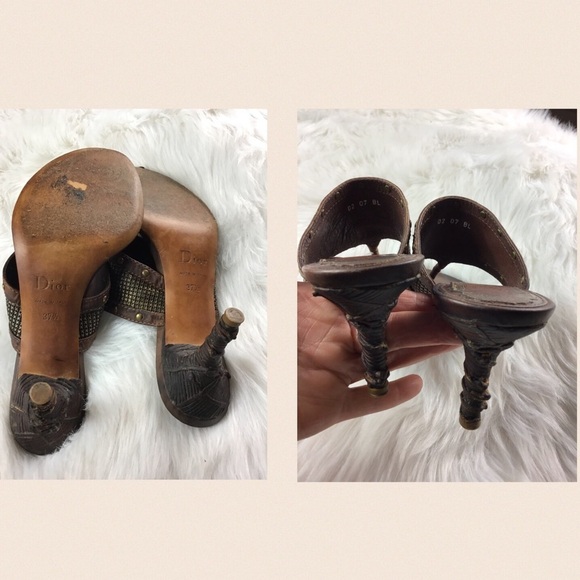 Vintage DIOR Shield Heels - Picture 8 of 11